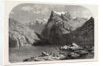 Swiss School. Lake Lucerne, Engraving 1855 by Anonymous