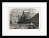 Swiss School. Lake Lucerne, Engraving 1855 by Anonymous