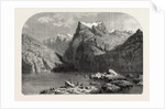 Swiss School. Lake Lucerne, Engraving 1855 by Anonymous