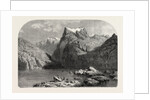 Swiss School. Lake Lucerne, Engraving 1855 by Anonymous