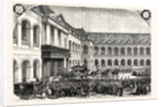 Funeral of Admiral Bruet, Coming from Des Invalides in Paris, France, 1855 by Anonymous
