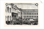 Funeral of Admiral Bruet, Coming from Des Invalides in Paris, France, 1855 by Anonymous