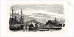 Passage of the Steamer Le Cygne Under the Galata Bridge in Constantinople (Istanbul), 1855 by Anonymous
