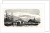 Passage of the Steamer Le Cygne Under the Galata Bridge in Constantinople (Istanbul), 1855 by Anonymous