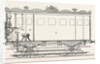 Telegraph Locomotives. Vertical Section of the Telegraph Wagon, 1855 by Anonymous