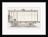 Telegraph Locomotives. Vertical Section of the Telegraph Wagon, 1855 by Anonymous