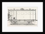 Telegraph Locomotives. Vertical Section of the Telegraph Wagon, 1855 by Anonymous
