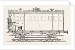 Telegraph Locomotives. Vertical Section of the Telegraph Wagon, 1855 by Anonymous