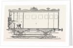 Telegraph Locomotives. Vertical Section of the Telegraph Wagon, 1855 by Anonymous