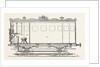 Telegraph Locomotives. Vertical Section of the Telegraph Wagon, 1855 by Anonymous