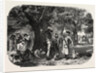 School Baden and Nassau. Gypsies, Engraving 1855 by Anonymous