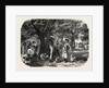 School Baden and Nassau. Gypsies, Engraving 1855 by Anonymous