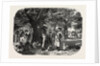School Baden and Nassau. Gypsies, Engraving 1855 by Anonymous