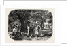 School Baden and Nassau. Gypsies, Engraving 1855 by Anonymous