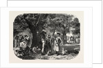 School Baden and Nassau. Gypsies, Engraving 1855 by Anonymous