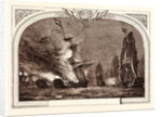 Battle Off Cabarela Point, (Admiral Sir J. Saumarez), July 12th, 1801. Destruction of the Rea Carlos and San Hermenegildo. James Saumarez, 1st Baron De Saumarez (1757 1836), Admiral of the Royal Navy. by Anonymous
