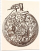 Curiously Carved Ivory Powder Flask by Anonymous
