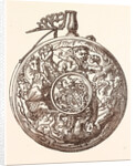 Curiously Carved Ivory Powder Flask by Anonymous