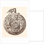 Curiously Carved Ivory Powder Flask by Anonymous