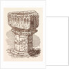 October 13th, St. Edward the Confessor's Day: The Confessor's Font, from Islip by Anonymous