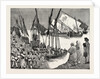 Departure of the Mudir's Troops from Dongola for Ambukol from a Sketch by Mr. F. Villiers, Our Special Artist with the Nile Expedition by Anonymous