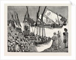 Departure of the Mudir's Troops from Dongola for Ambukol from a Sketch by Mr. F. Villiers, Our Special Artist with the Nile Expedition by Anonymous