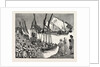 Departure of the Mudir's Troops from Dongola for Ambukol from a Sketch by Mr. F. Villiers, Our Special Artist with the Nile Expedition by Anonymous