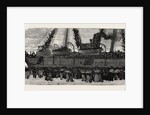 Departure of the Troop Ship Deccan from Portsmouth, the Camel Corps for the Nile Expedition by Anonymous