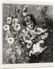 Girl Amongst Flowers by Anonymous