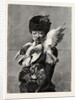 Lady and Pigeons by Anonymous