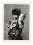 Lady and Pigeons by Anonymous