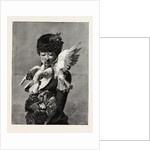 Lady and Pigeons by Anonymous