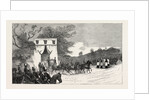 The Procession Leaving Camden House for St. Mary's Church, the Funeral of Prince Louis Napoleon by Anonymous