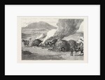 Lancers Burning Zulu Kraals, Upoko River, the Zulu War by Anonymous