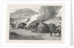 Lancers Burning Zulu Kraals, Upoko River, the Zulu War by Anonymous