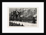 The Death of the Emperor William,the Procession Passing Through the Funeral Arch in Unter Den Linden, Berlin, Germany by Anonymous