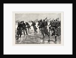 Dutch Soldiers Drilling on the Ice on the Amstel, Holland, the Netherlands by Anonymous