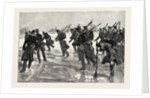 Dutch Soldiers Drilling on the Ice on the Amstel, Holland, the Netherlands by Anonymous