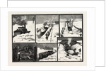 Snow Storm in the North of England, Snow-Plough Clearing the Drift after the Workmen Have Lightened It by Anonymous