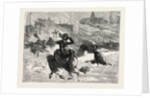 Blizzard in New York, the Perils of Union Square in the Midst of the Blizzard, United States by Anonymous