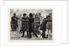 Blizzard in New York, a Policeman Rubbing Snow on the Frozen Ears of a Passer by During the Storm, United States by Anonymous