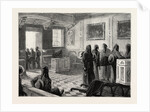 The Queen at Florence, Italy, the Chapel of the Misericordia Brothers of Mercy Assembling for Their Duties by Anonymous