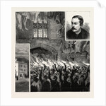 Lord Salisbury at Carnarvon, North Wales, the Torchlight Procession Passing Under the Guildhall Archway by Anonymous