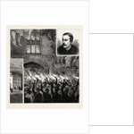 Lord Salisbury at Carnarvon, North Wales, the Torchlight Procession Passing Under the Guildhall Archway by Anonymous