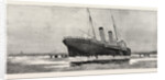 The Channel Steamer Invicta Stranded Outside Calais Harbour France by Anonymous