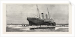 The Channel Steamer Invicta Stranded Outside Calais Harbour France by Anonymous
