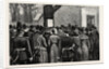 The Illness of the German Emperor, Outside the Guard House Charlottenburg Germany by Anonymous