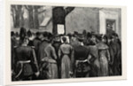 The Illness of the German Emperor, Outside the Guard House Charlottenburg Germany by Anonymous