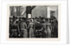 The Illness of the German Emperor, Outside the Guard House Charlottenburg Germany by Anonymous