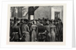 The Illness of the German Emperor, Outside the Guard House Charlottenburg Germany by Anonymous
